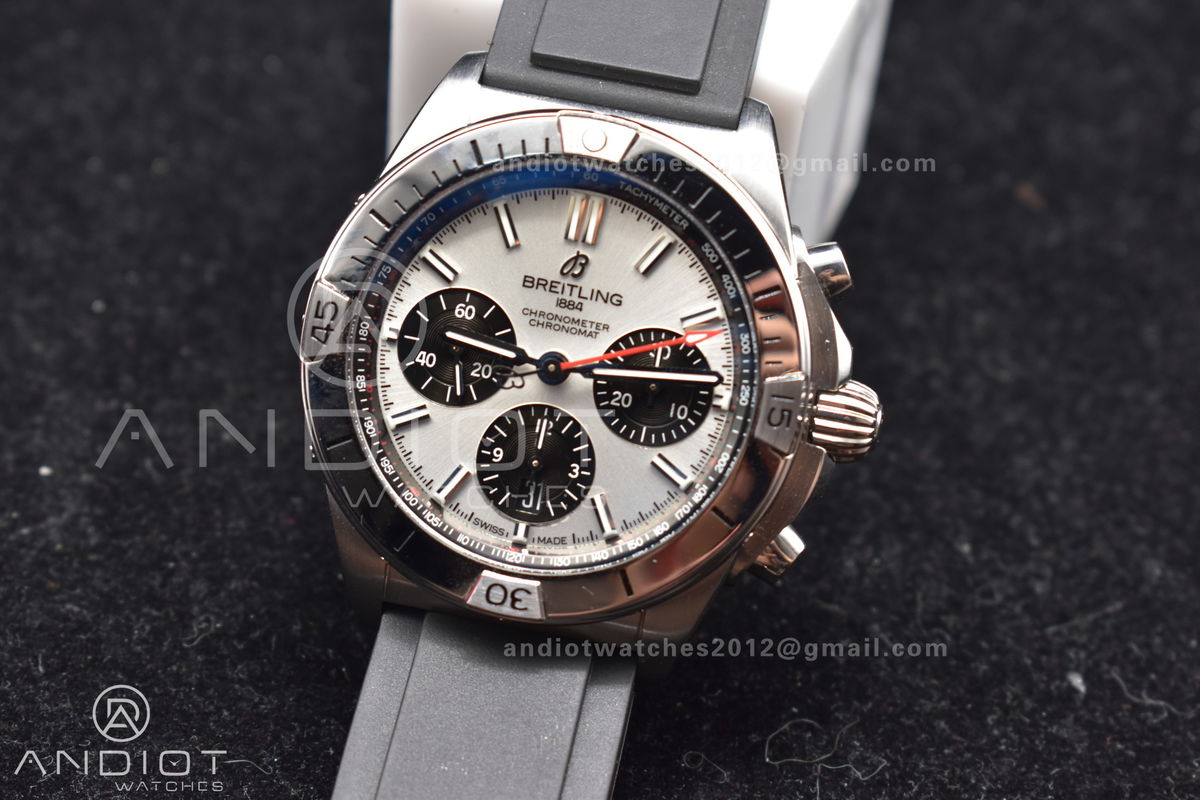 Navitimer B01 Chrono 43mm 1:1 Best Version SS/LE L-Silver/Blk BLS A7750